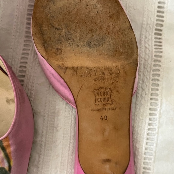 Jimmy Choo slides, size 40, matching bag (Anya Hindmarch) - Picture 3 of 3